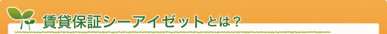 賃貸保証シーアイゼットはお客様のニーズや条件に合わせたプランをご用意しています。